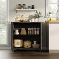 Perfect Deals Await Modern Farmhouse Coffee Bar Cabinet �?kitchen Storage Cabinet with Fluted Doors, Sideboard Buffet with Adjustable Shelves for Kitchen, Dining Room, and Living Room, White