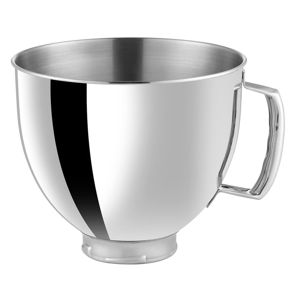 5 qt Stainless Steel Mixer Bowl Compatible with KitchenAid Tilt-Head Stand Mixers 4.5-Quart (4.3 L) and 5-Quart (4.7 L) (Stainless Steel Polished)