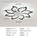 Garwarm Dimmable Ceiling Fan with Light and Remote Control, 27" Small Flush Mounted Ceiling Fan with LED Lights, APP and Remote Controlled, Modern, White