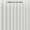 Perfect Deals Await Modern Farmhouse Coffee Bar Cabinet �?kitchen Storage Cabinet with Fluted Doors, Sideboard Buffet with Adjustable Shelves for Kitchen, Dining Room, and Living Room, White