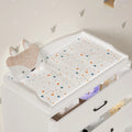 OXYLIFE 45" Baby Nursery Changing Table Dresser with 4 Drawers and Shelf for Nursery Room, White