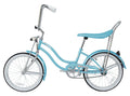 Wonder Wheels 20 in Women'S Girls Beach Cruiser Lowrider Coaster Brake Single Speed Bicycle, Bike with Banana Seat Stainless Steel Spokes One Piece Crank Alloy Rims 36 H - Baby Blue