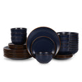 Stone + Lain Brasa Stoneware Collection Dinnerware Set, 32 - Piece Service for 8, Blue