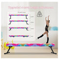 8FT Adjustable&Foldable Gymnastics Balance Beam, Home Gym Equipment, Easy Assembling and Storage, No Tool Require, for Kids Children Girls Training