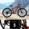 29" Hyper Explorer Dual Suspension Mountain Bike, Adults Age 13+, Red