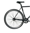 Wonder Wheels Fixed Bike 700C 57cm Hi - Ten Steel Frame Side Pull Brake Alloy Black Rims 700c*1.5*14g*32h*h30 Black Spokes, Tire: Black. - Matte Black & Black