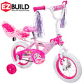 Princess Girls' 12" Bike with Doll Carrier by Huffy