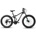 Ambifirner 26" Fat Tire Mountain Bike with Full Suspension - 4" Wide All - Terrain Tires & Shimano 21 - Speed Drivetrain - Outdoor Bike for Men/Women 85% Pre - Assembled Durable Design