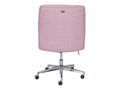 Serta Leighton Home Office Desk Chair Chrome Nailheads Twill Fabric Lilac Purple