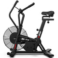 LNOW Commercial Built - in Bluetooth Fan Exercise Bike, Adjustable Air Resistance with Dual - Action Handlebars, Heavy Duty Indoor Cycling Bike for Home Gym Traininning, 350 lb Arm/Leg Cardio Workout