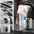 Zimtown Luggage 3 Piece Set Suitcase ABS Hardside Lightweight with TSA Lock Spinner Wheels, Beige