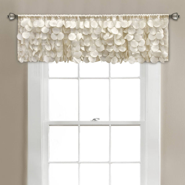 14"x70" Gigi Blackout Window Valance Ivory - Lush D��cor