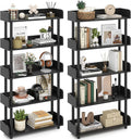 Tangkula 5-Tier Open Bookcase with Industrial Storage Unit