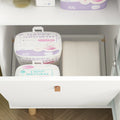 OXYLIFE 45" Baby Nursery Changing Table Dresser with 4 Drawers and Shelf for Nursery Room, White