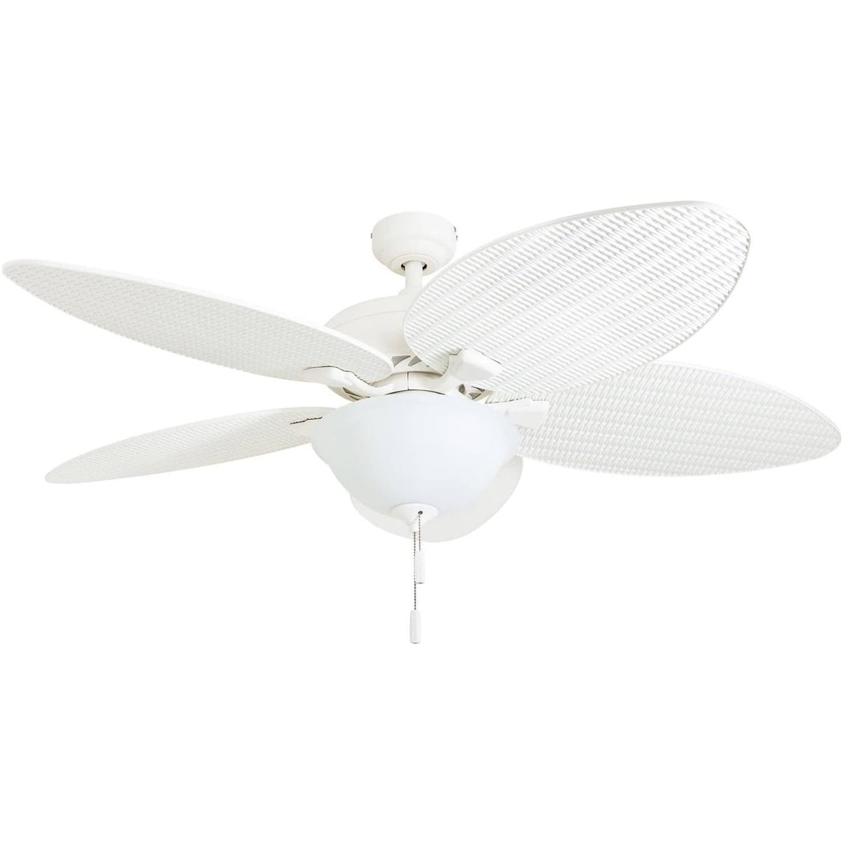 Honeywell Palm Island 52-in White LED Indoor/Outdoor Ceiling Fan with Light