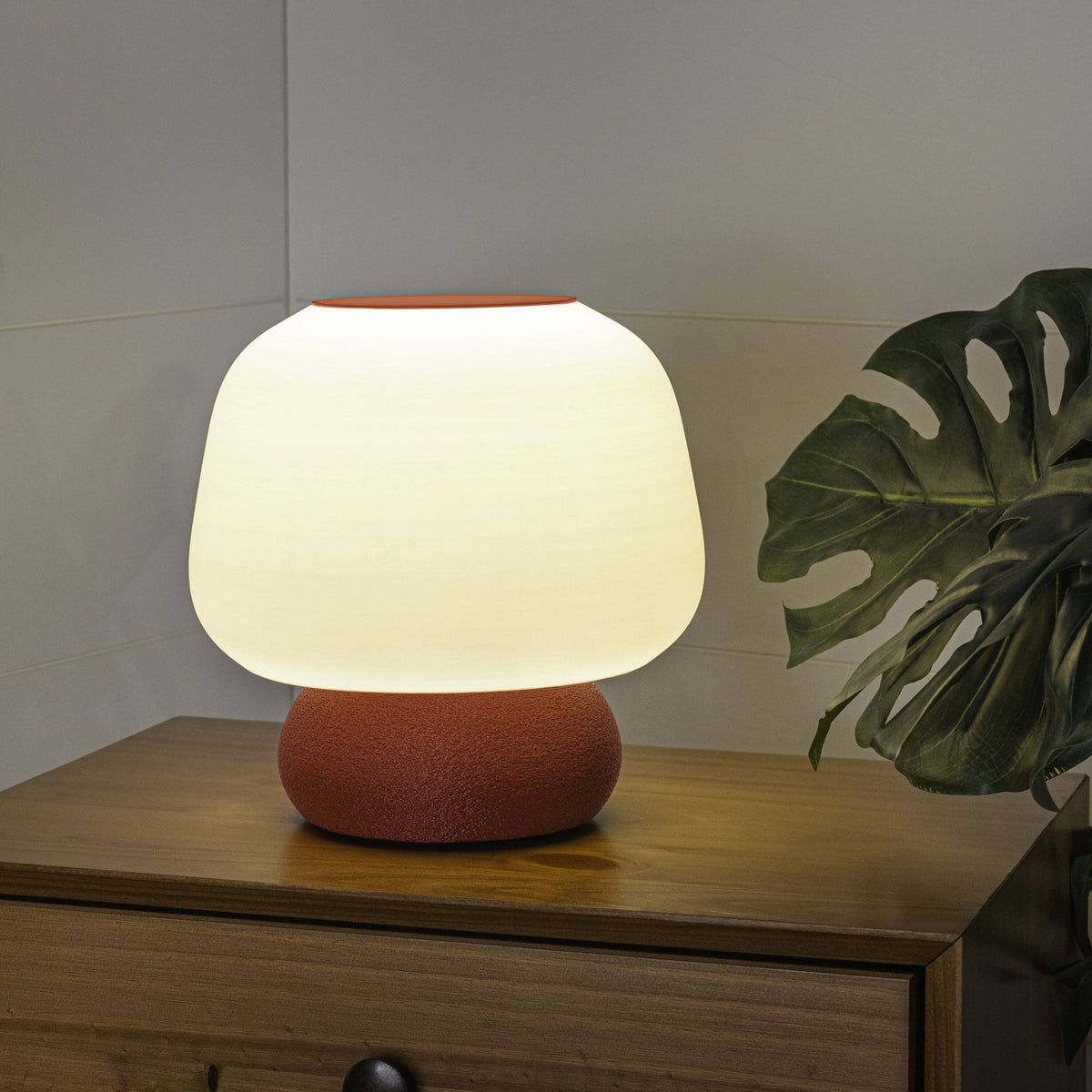 Jonathan Y Mushroom Modern Classic Plant-Based PLA 3D Printed Dimmable LED Table Lamp