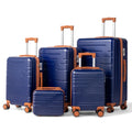 Zimtown Luggage 3 Piece Set Suitcase ABS Hardside Lightweight with TSA Lock Spinner Wheels, Beige